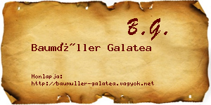 Baumüller Galatea névjegykártya
